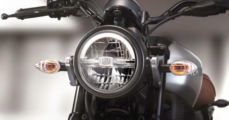 Hình ảnh minh họa một chiếc Yamaha XSR155 màu xám, làm nổi bật thiết kế cổ điển và giá xe XSR155